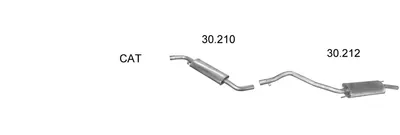 Exhaust System Vw TRANSPORTER T4 Bus · Vw TRANSPORTER T4 Van · Vw TRANSPORTER T4 Platform/Chassis (70E, 70L, 70M, 7DE, 7DL, 7D