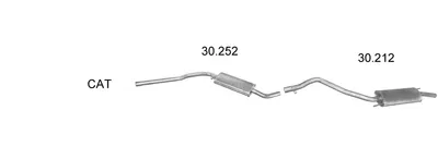 Exhaust System Vw TRANSPORTER T4 Bus · Vw TRANSPORTER T4 Van · Vw TRANSPORTER T4 Platform/Chassis (70E, 70L, 70M, 7DE, 7DL, 7D
