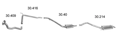 Exhaust System Vw TRANSPORTER T4 Bus · Vw TRANSPORTER T4 Van