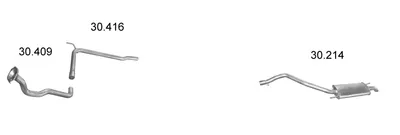 Exhaust System Vw TRANSPORTER T4 Bus · Vw TRANSPORTER T4 Van