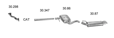Exhaust System Vw GOLF III