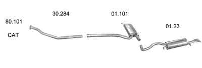 Exhaust System Audi A4 B5 · Audi A4 B5 Avant
