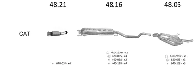 Exhaust System Saab 9-5 · Saab 9-5 Estate