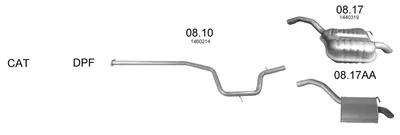 Exhaust System Ford MONDEO IV Turnier · Ford MONDEO IV · Ford GALAXY II