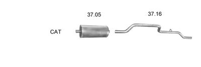 EDEX 2520 exhaust gas system