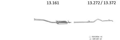 Exhaust System Mercedes-Benz SPRINTER 2-t Platform/Chassis · Mercedes-Benz SPRINTER 3-t Van · Mercedes-Benz SPRINTER 3-t Bus