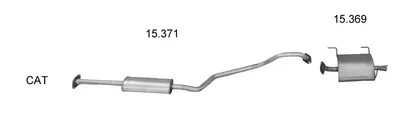 Exhaust System Nissan ALMERA II Hatchback