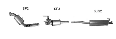 Exhaust System Mercedes-Benz SPRINTER 3-t Van · Mercedes-Benz SPRINTER 3-t Platform/Chassis · Mercedes-Benz SPRINTER 3-t Bus
