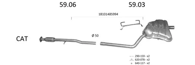 Exhaust System Mini MINI · Mini MINI Convertible