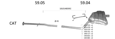Exhaust System Mini MINI · Mini MINI Convertible