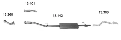 Exhaust System Mercedes-Benz SPRINTER 2-t Bus · Mercedes-Benz SPRINTER 2-t Platform/Chassis · Mercedes-Benz SPRINTER 3-t Platform/Chassis