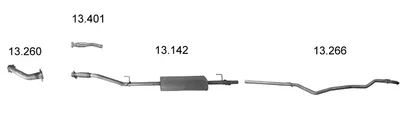 Exhaust System Mercedes-Benz SPRINTER 4-t Platform/Chassis · Mercedes-Benz SPRINTER 4-t Van