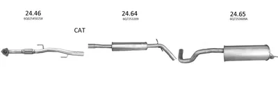 Exhaust System Skoda ROOMSTER