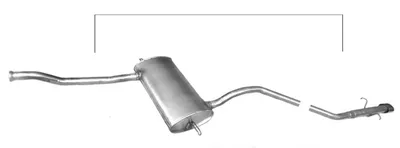 Rear Muffler Volvo 850 · Volvo 850 Estate · Volvo S70