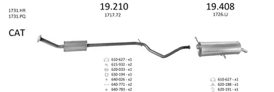 Exhaust System Peugeot 307 SW · Peugeot 307 Break