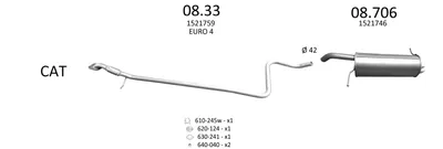 Exhaust System Ford FIESTA VI · Ford FIESTA VI Van