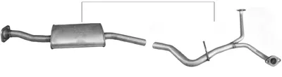 Centre Muffler Subaru FORESTER · Subaru LEGACY IV Estate · Subaru LEGACY IV