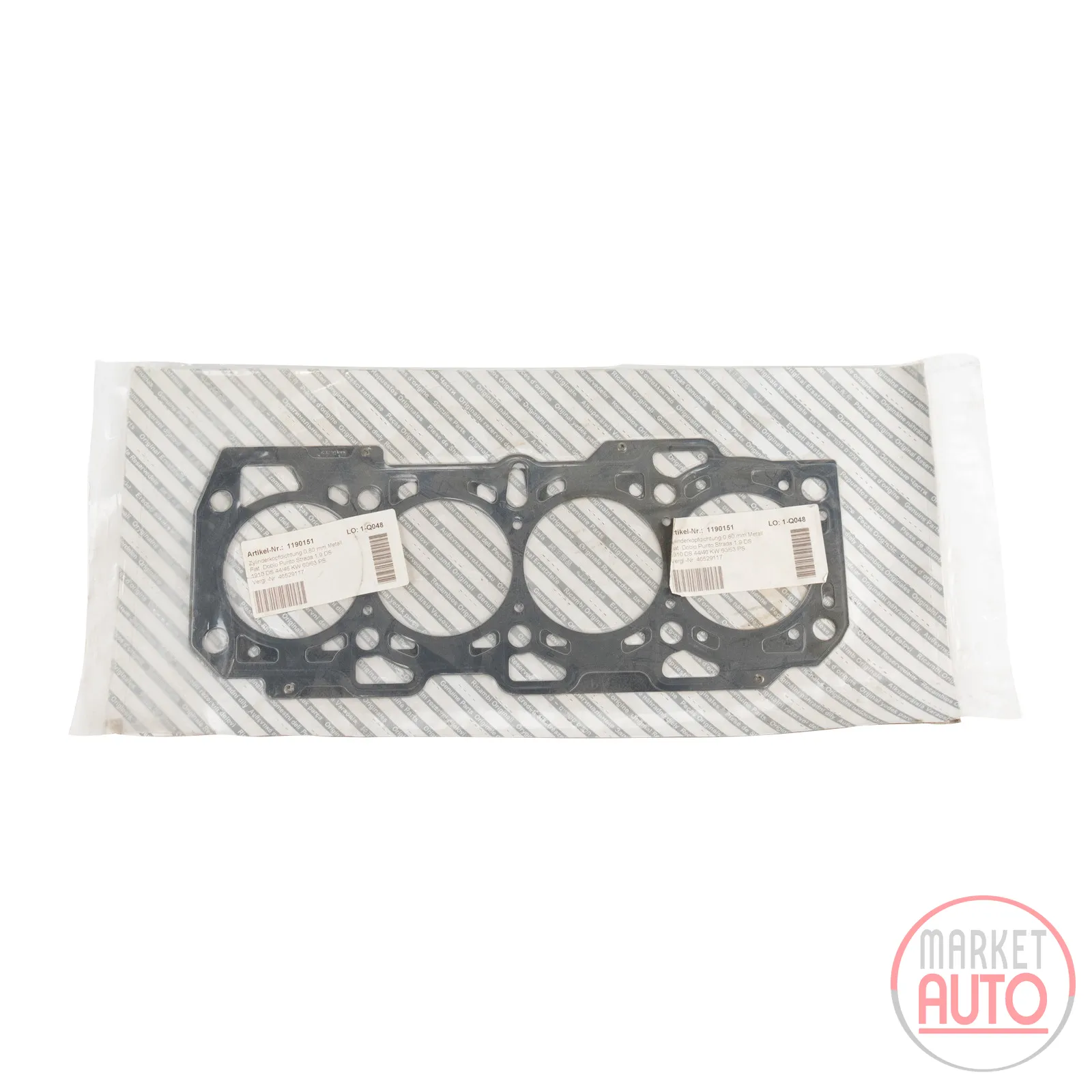 Cylinder head gasket 0.80 mm metal