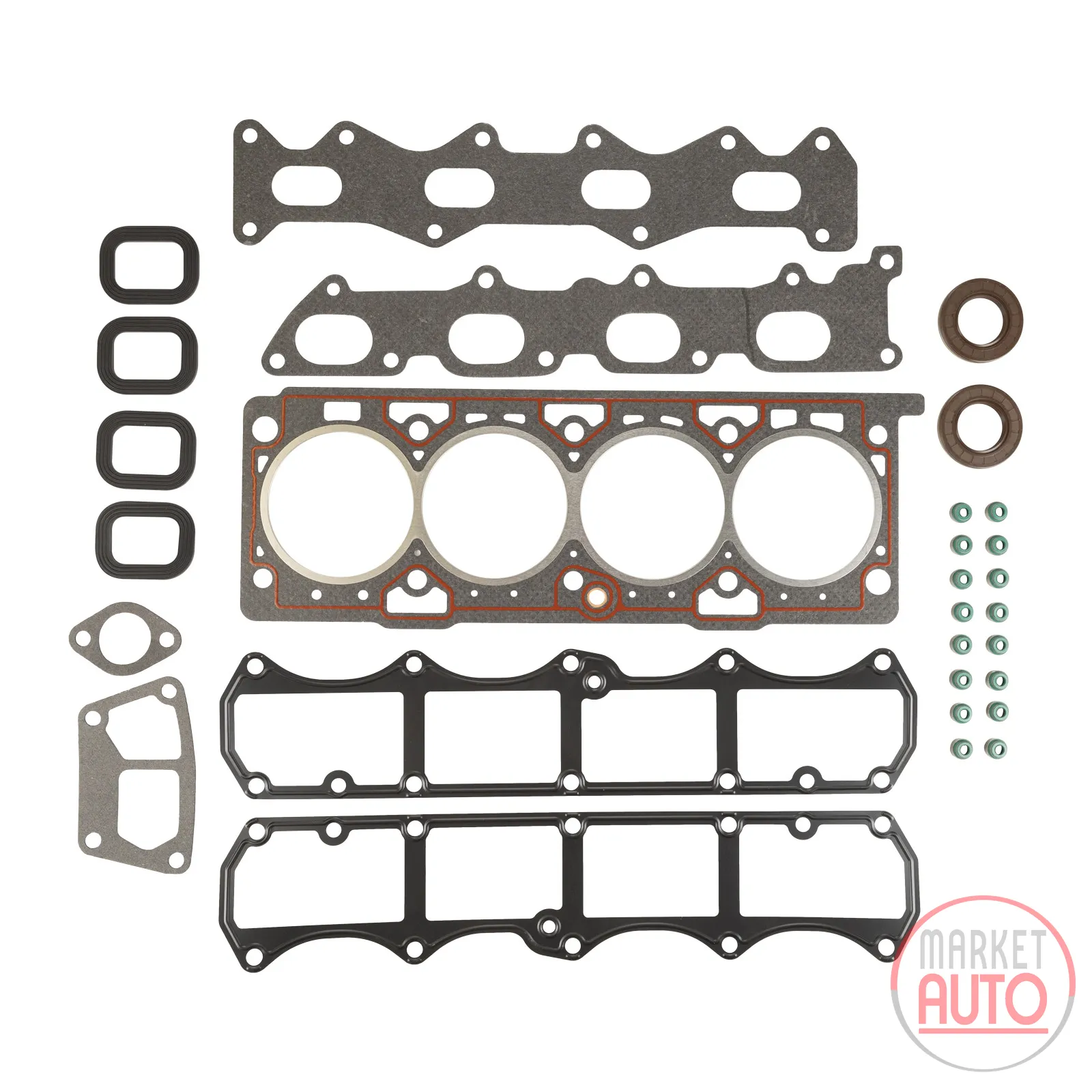 Cylinder head gasket set with Wedi