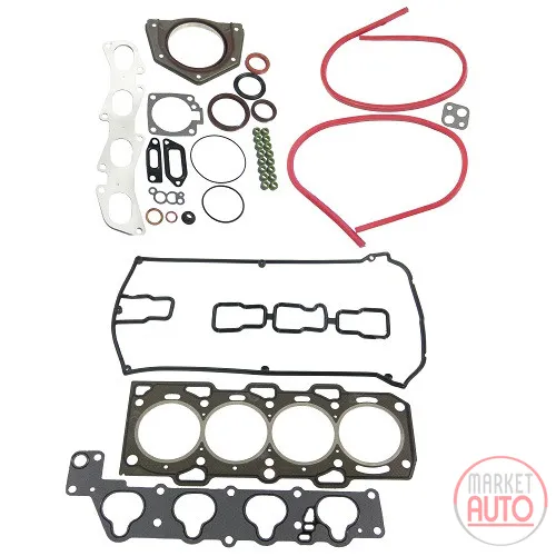 Engine gasket kit with cylinder head gasket + shaft seal