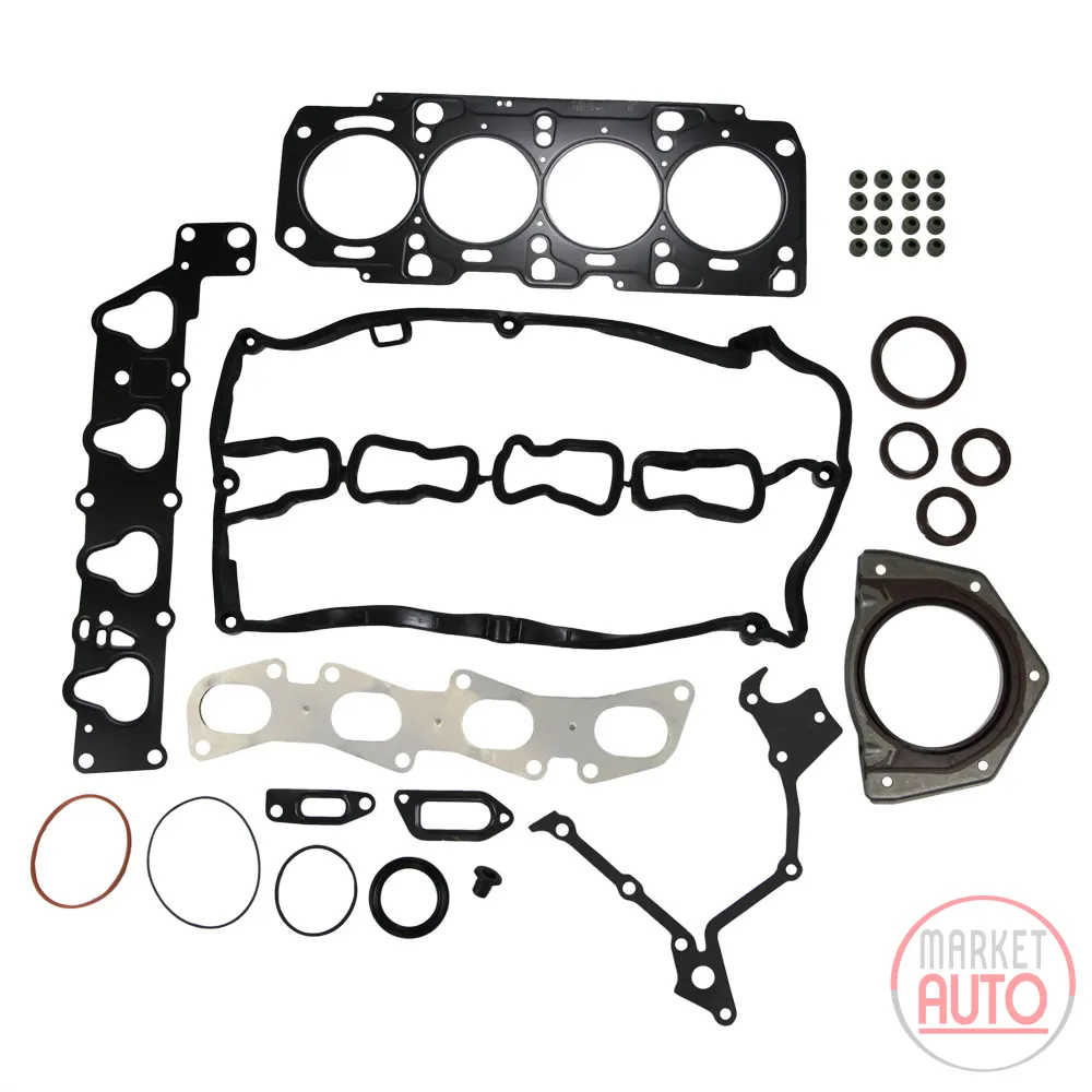 Engine gasket kit with shaft seal