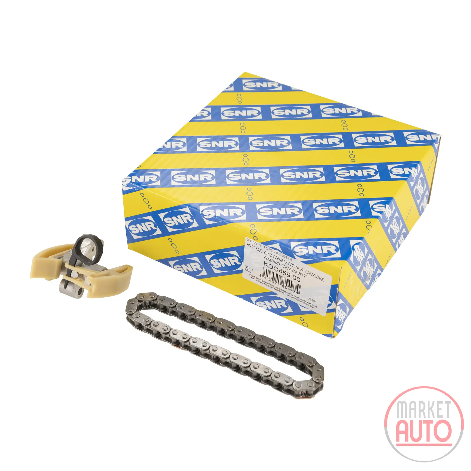 Timing chain kit with tensioner without R for camshaft NTN-SNR