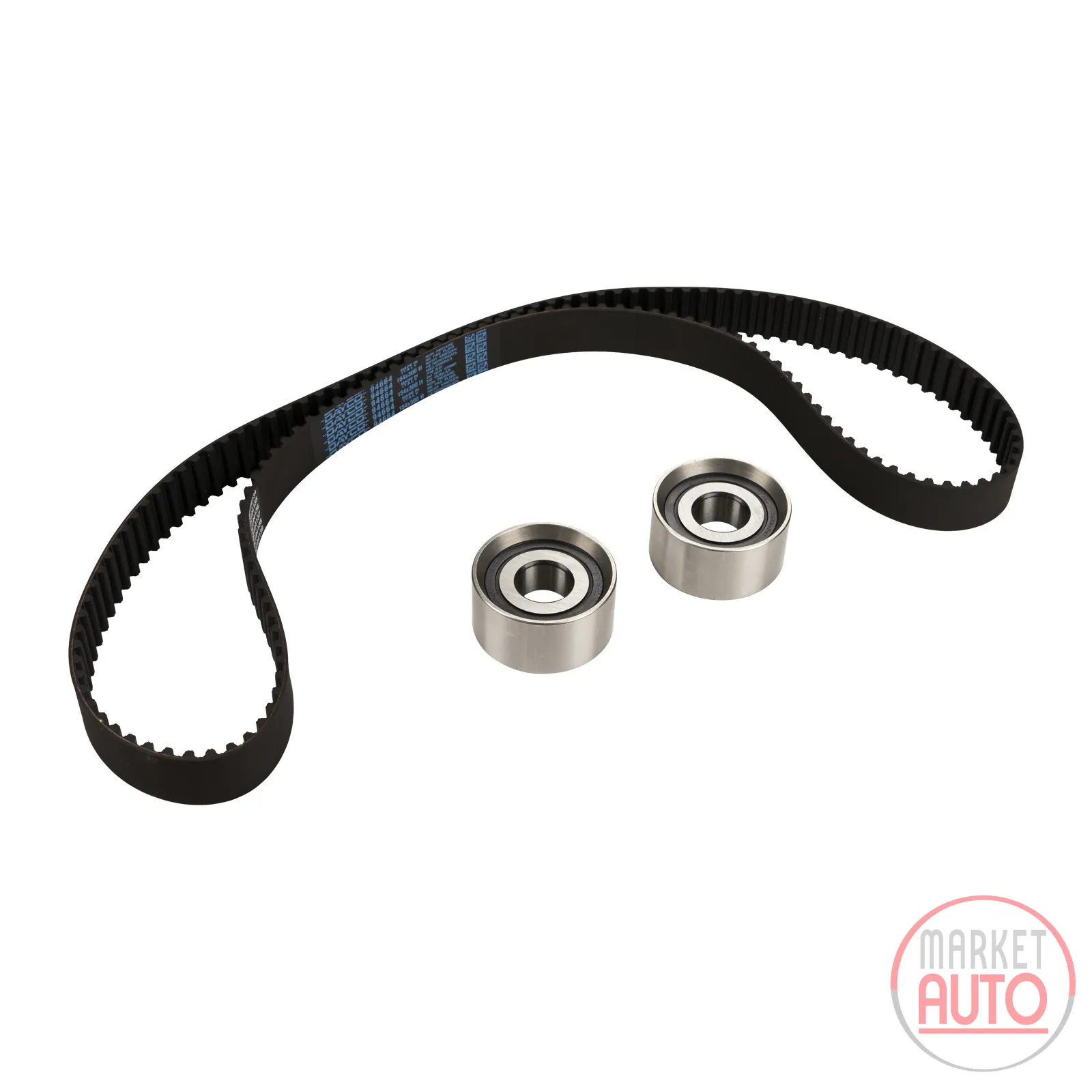 Timing belt set with 2 idler pulleys DAYCO