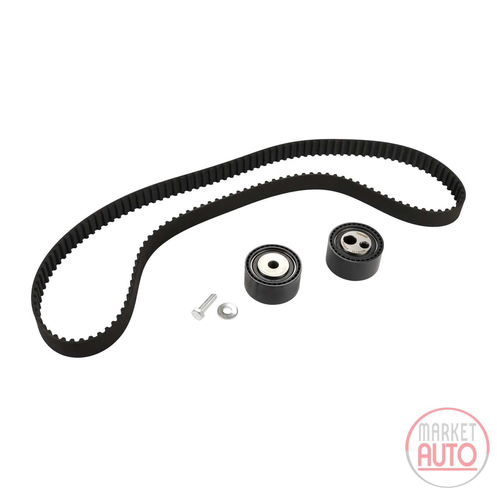 Timing belt set with 2 idler pulleys DAYCO