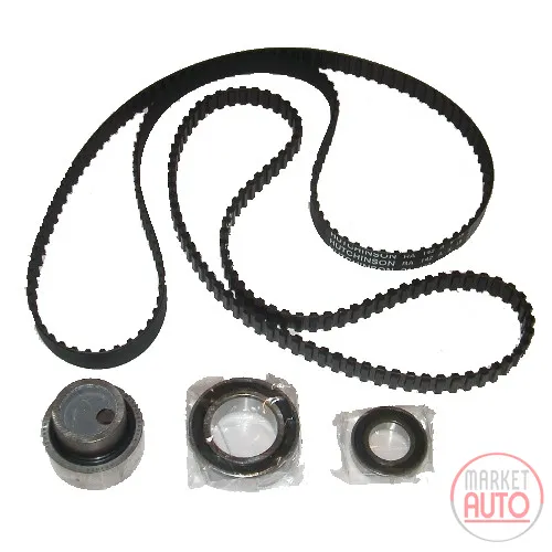 Timing belt set 3 rollers 2 belts