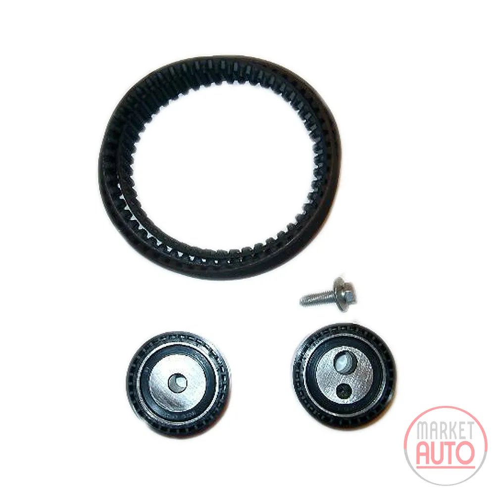 Timing belt set with 2 pulleys