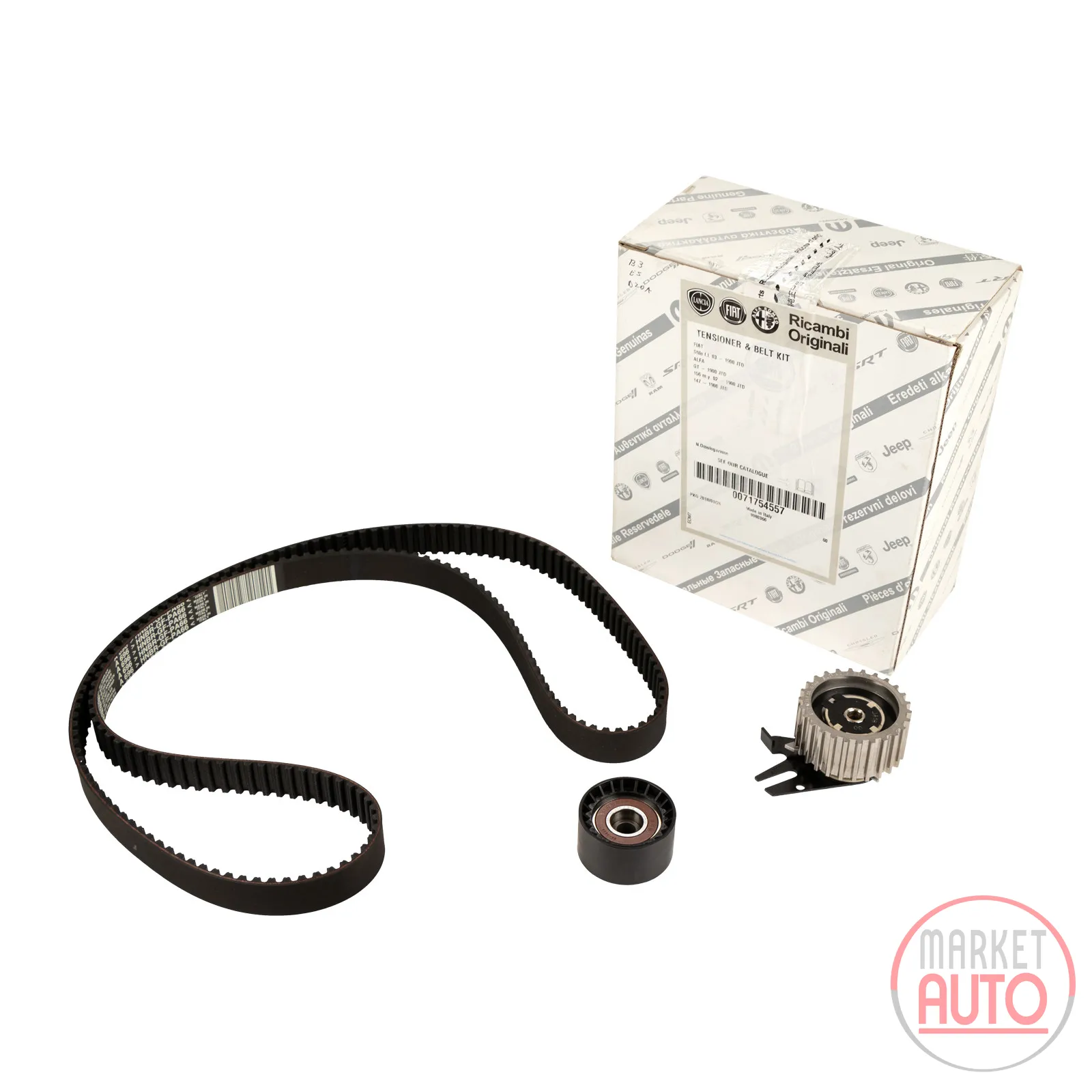 Timing belt set with 2 pulleys up to 05