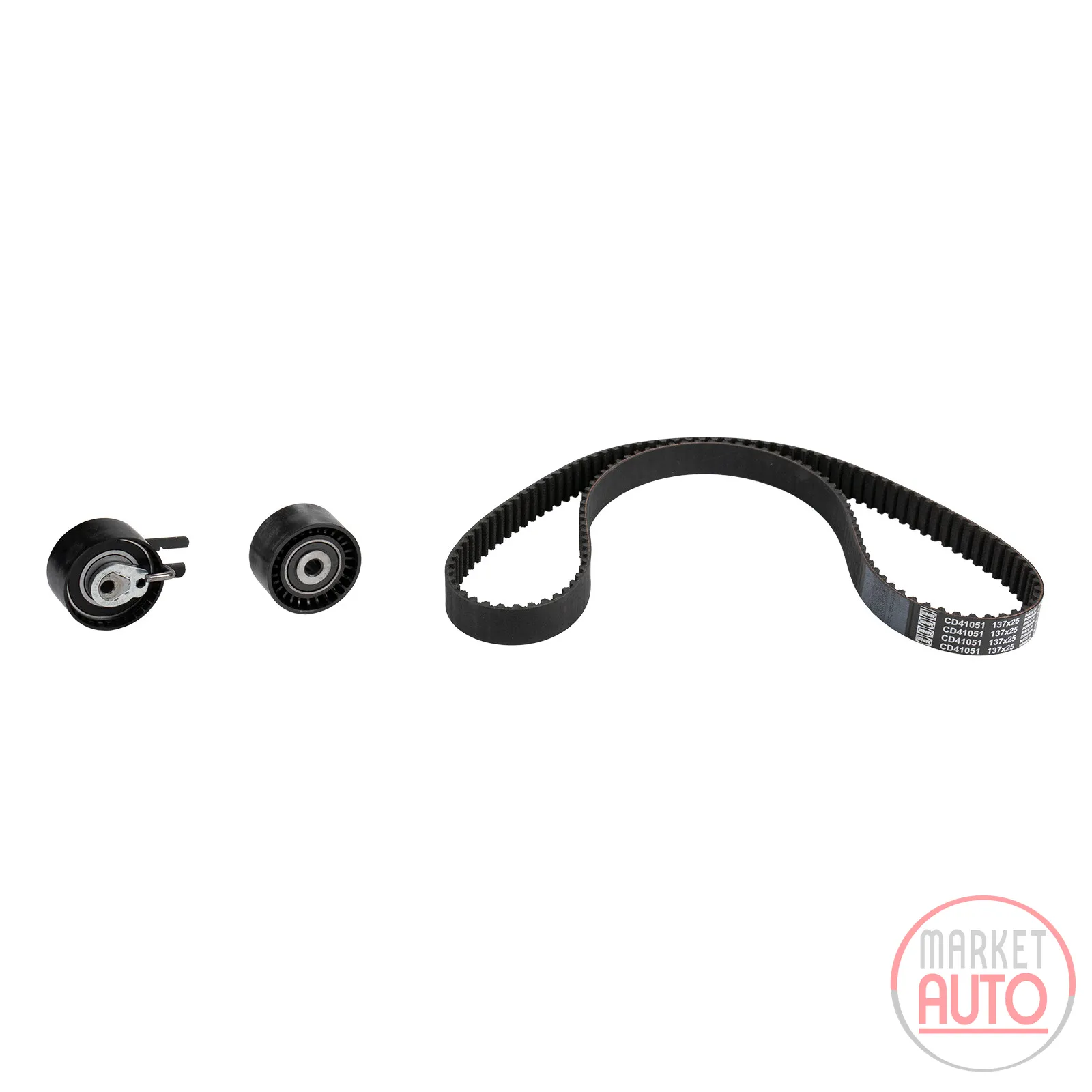Timing belt set NTN-SNR with 2 pulleys