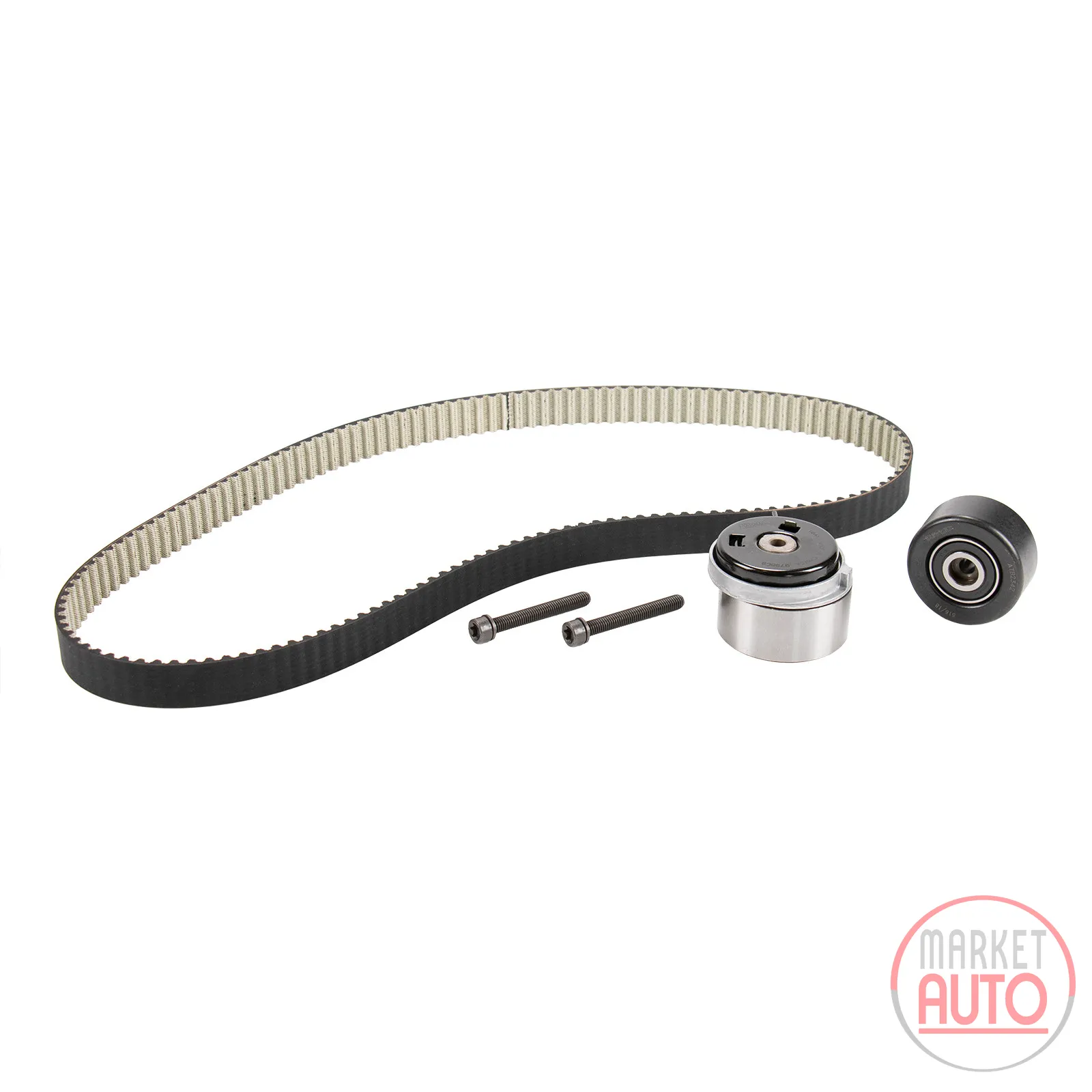 Timing belt set with 2 idler pulleys DAYCO