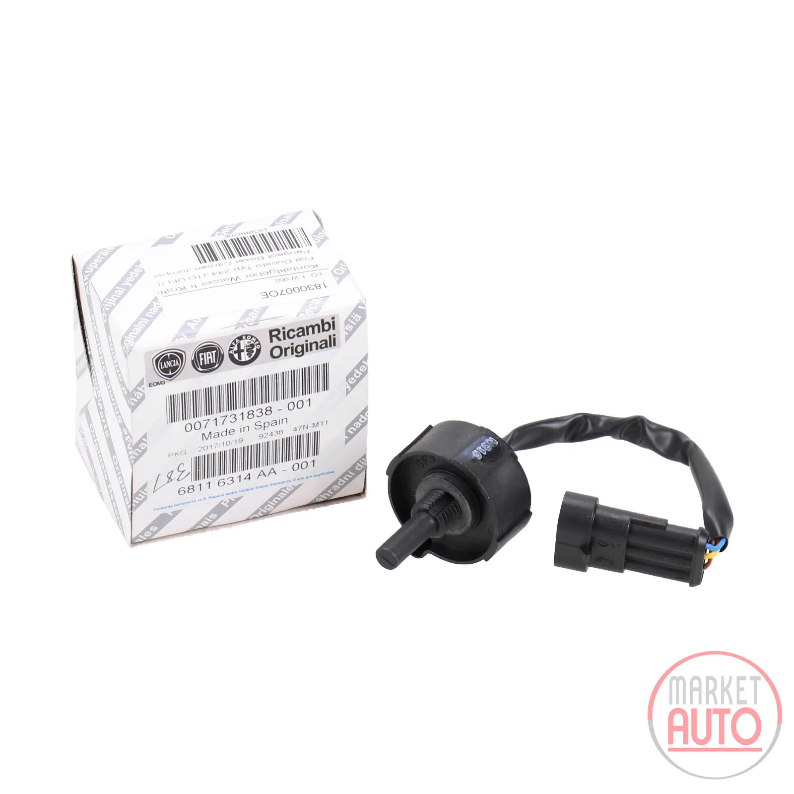 Contactor water for fuel filter
