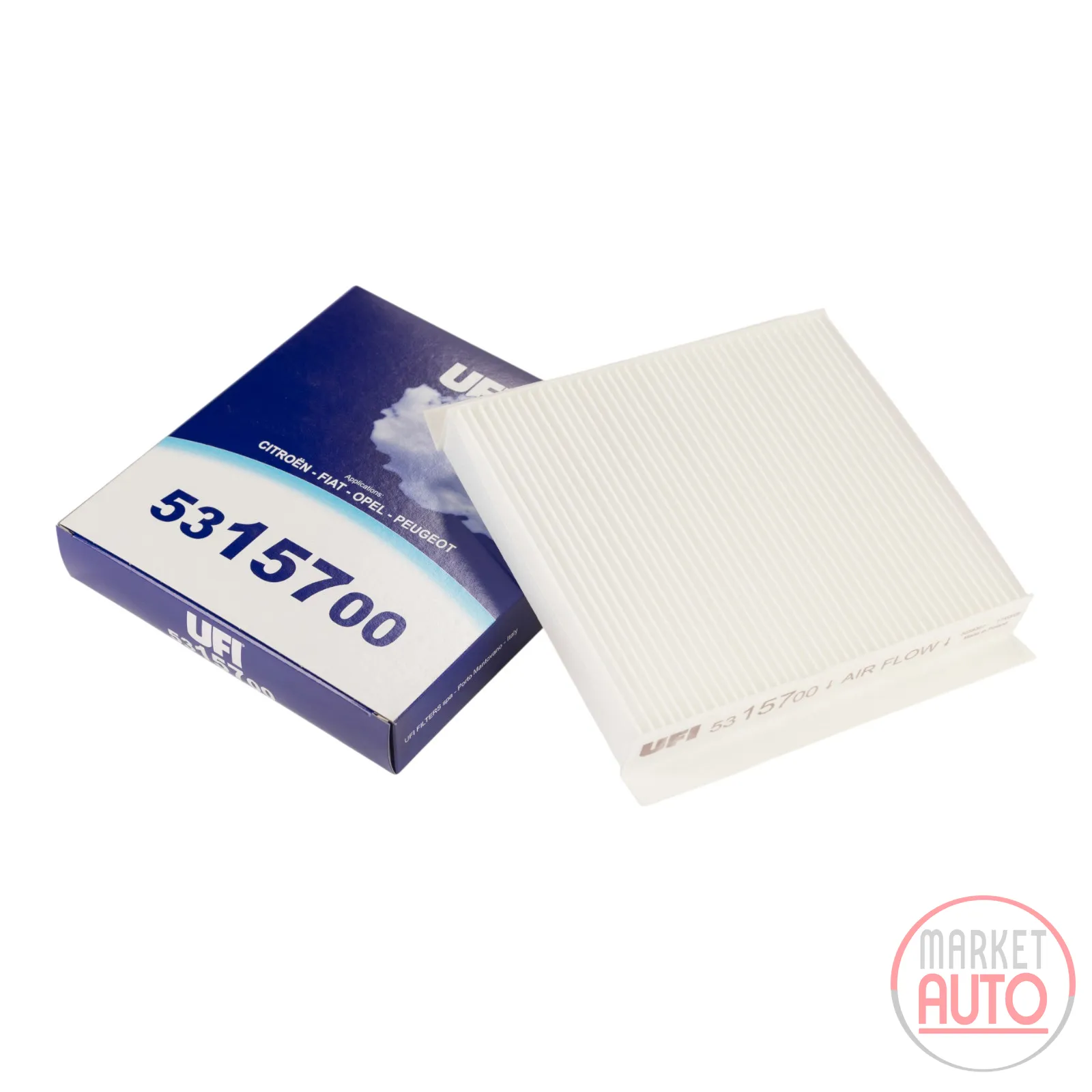 Cabin air filter, pollen filter, UFI