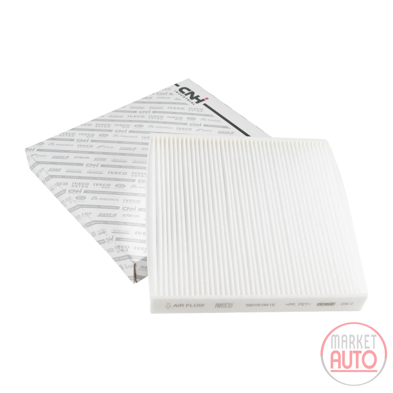 Interior air filter pollen filter L=214 W=214 H=30 mm