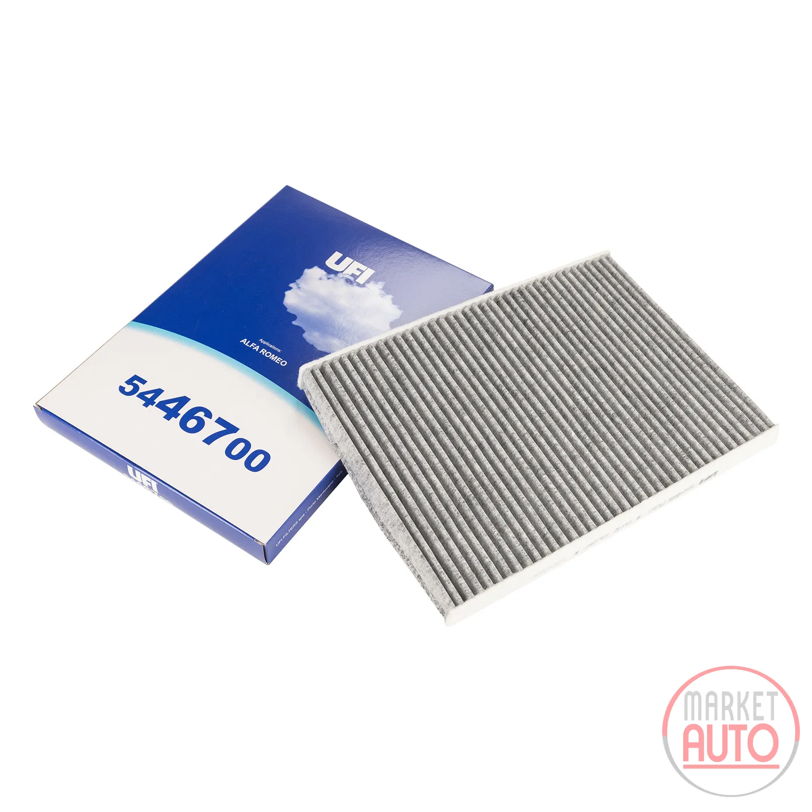 Cabin air filter, particle activated carbon