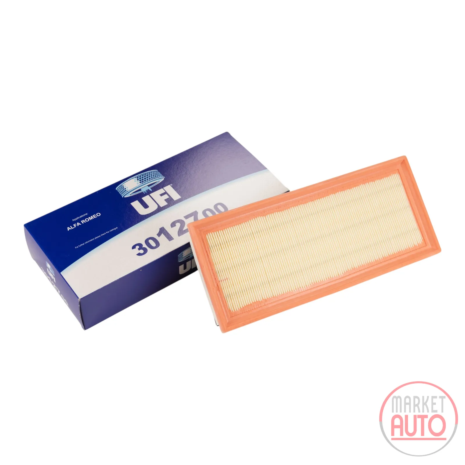 Square air filter insert