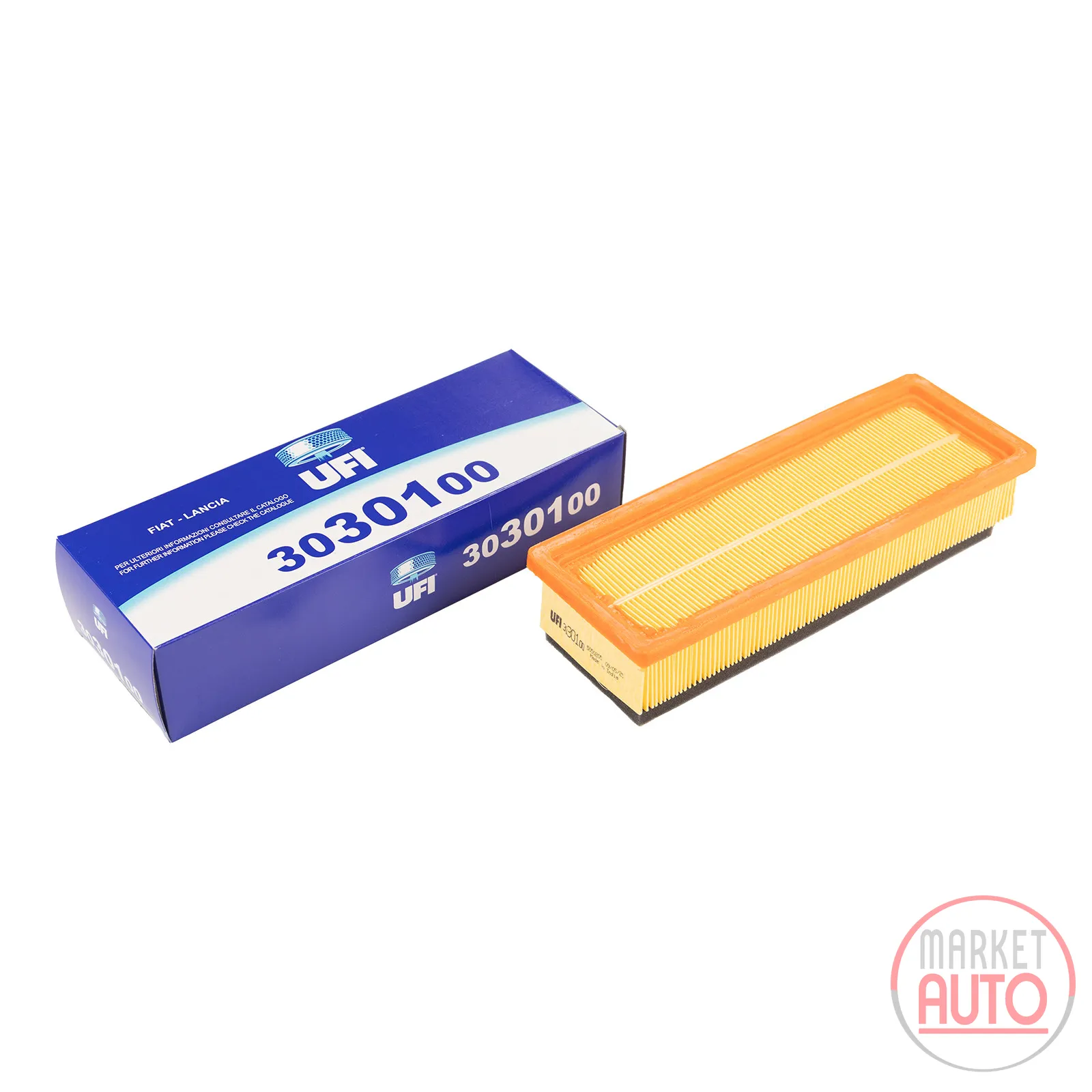 Square air filter insert
