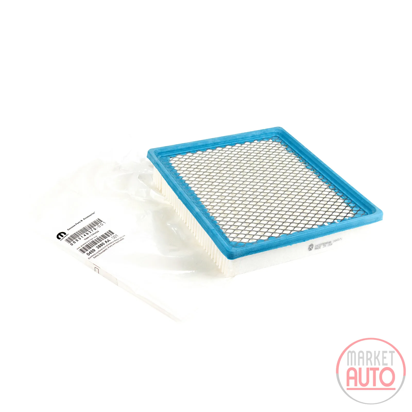 Air filter insert square