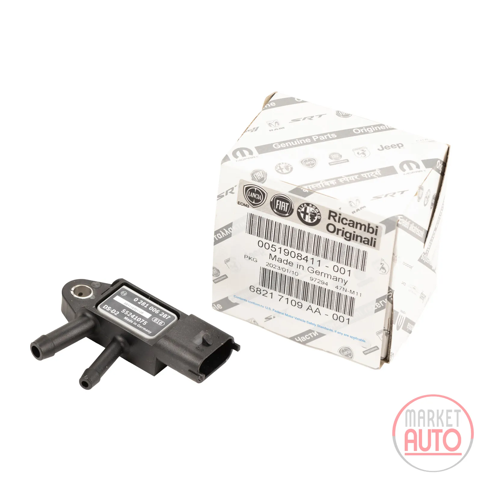 Sensor exhaust pressure intake manifold pressure