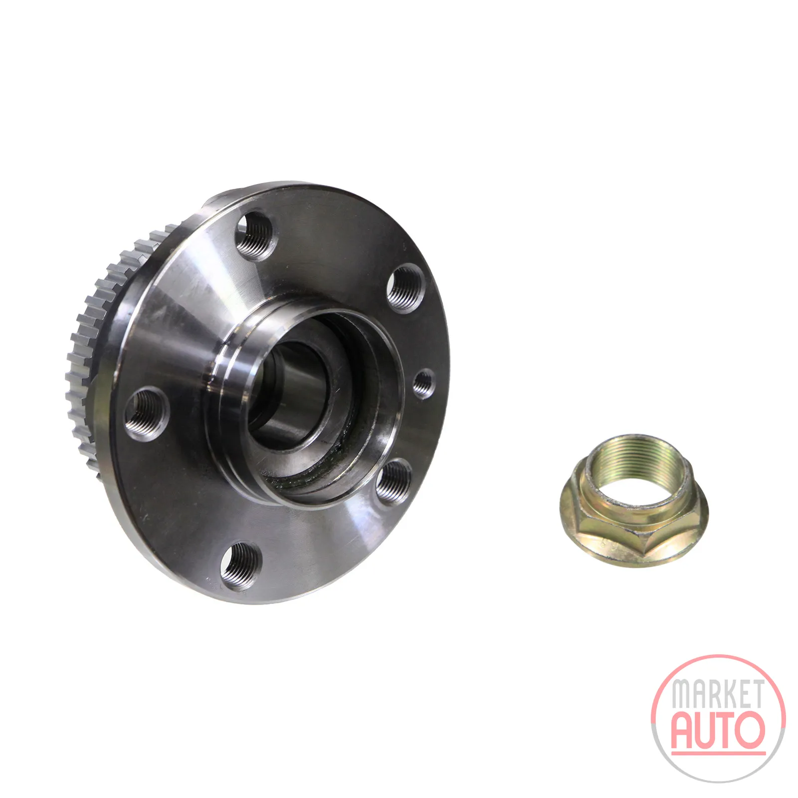 Wheel hub kit with rear wheel bearing + - ABS