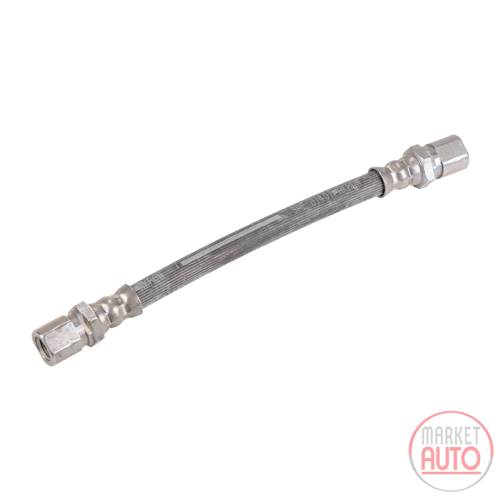 Brake hose middle L=204 mm 2X M10X1.25 mm thread