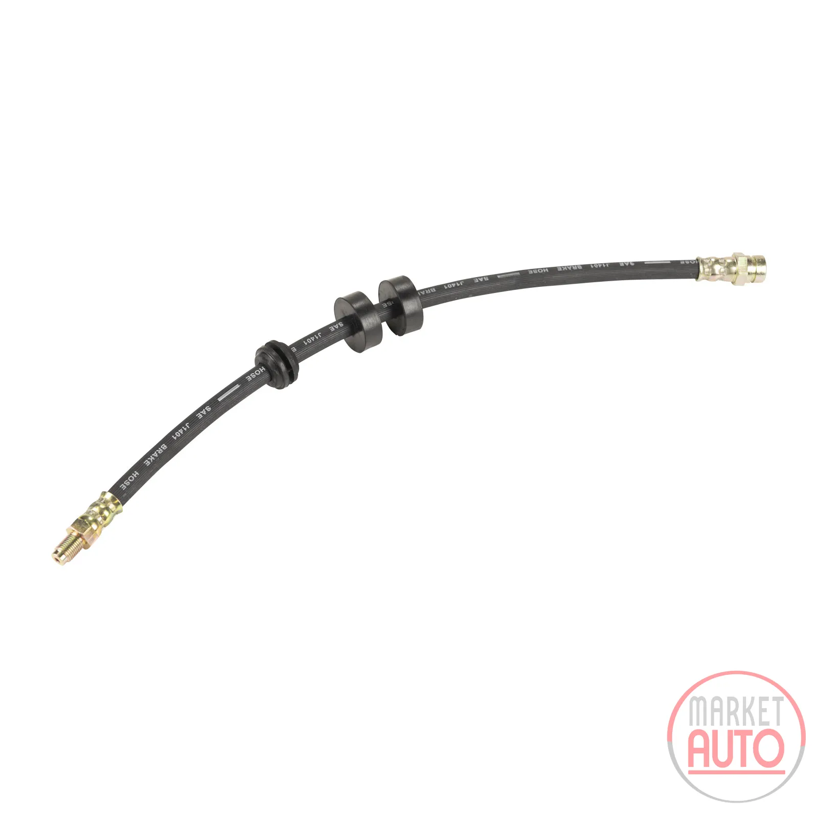 Brake hose front L=435 mm 2X M10 X 1.00 mm thread