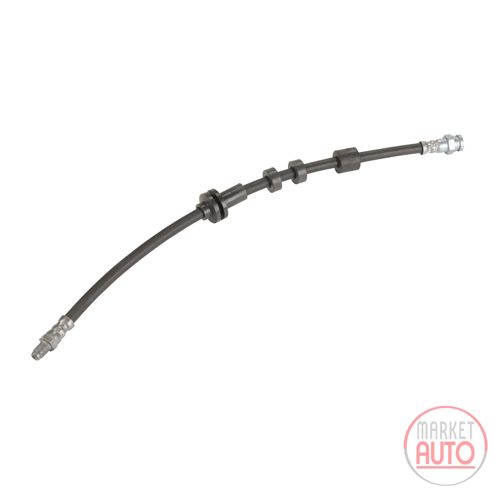 Brake hose rear L=455 mm 2X M10 X 1.00 mm thread