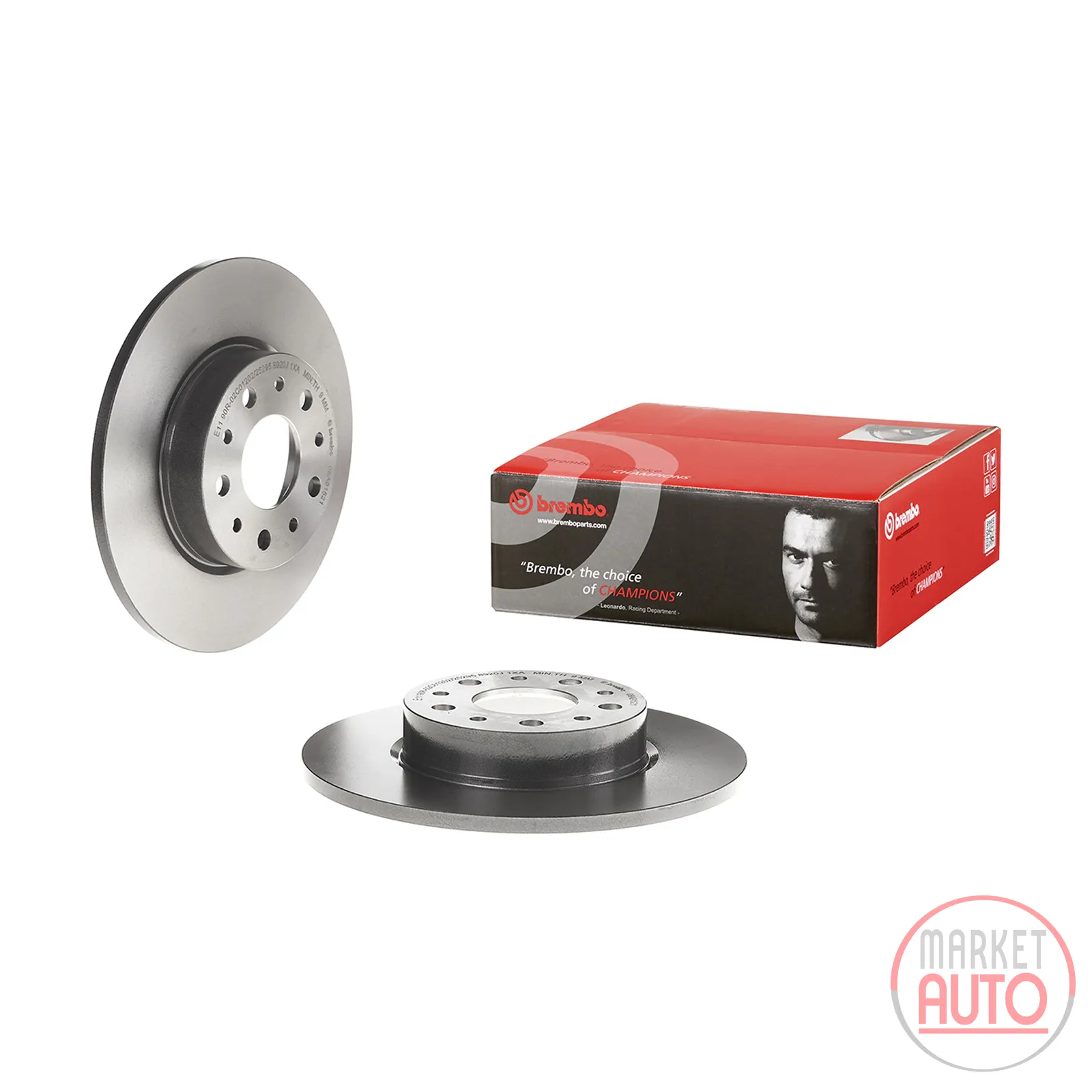 Rear brake disc coated Brembo 251