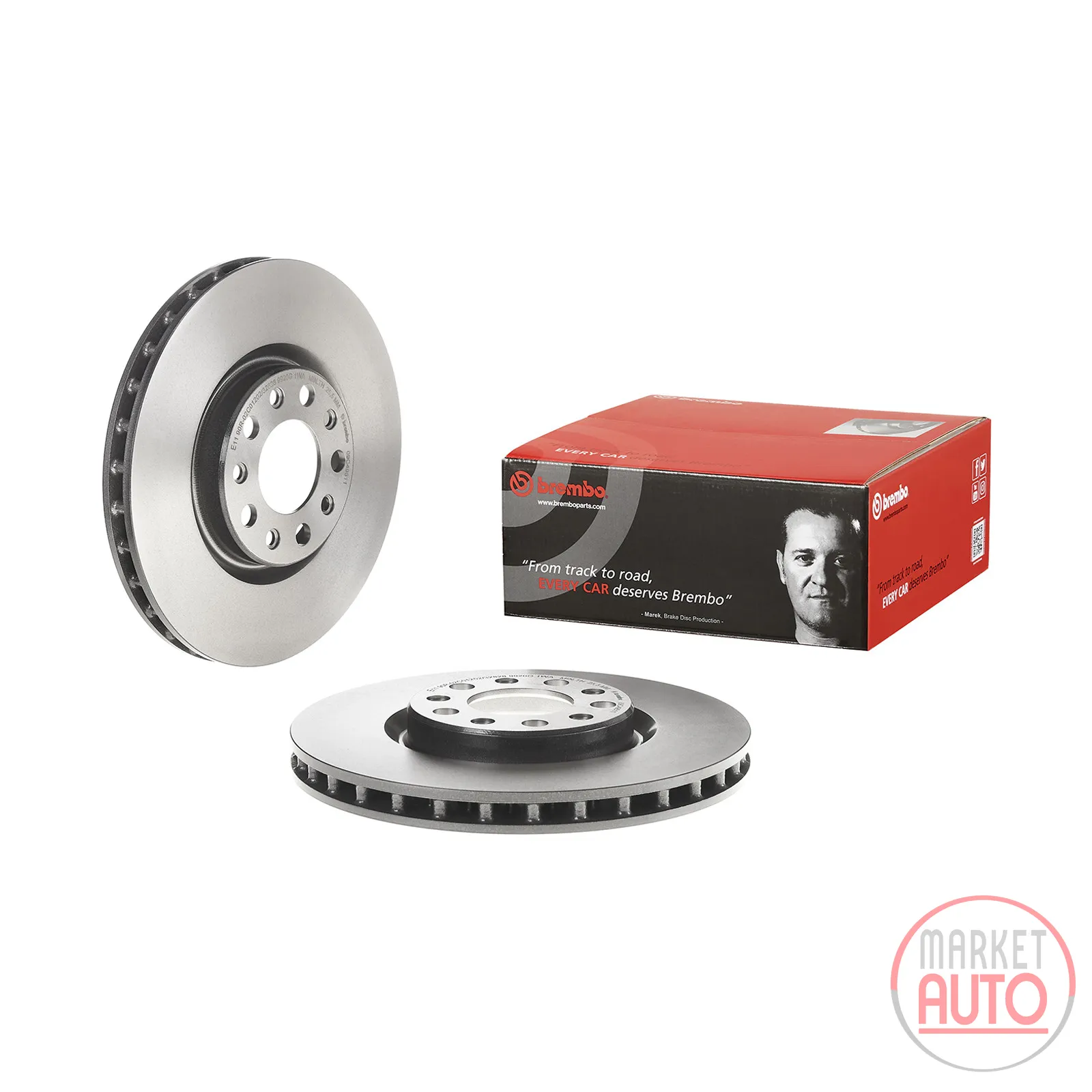 Front brake disc coated ventilated 305 mm Brembo