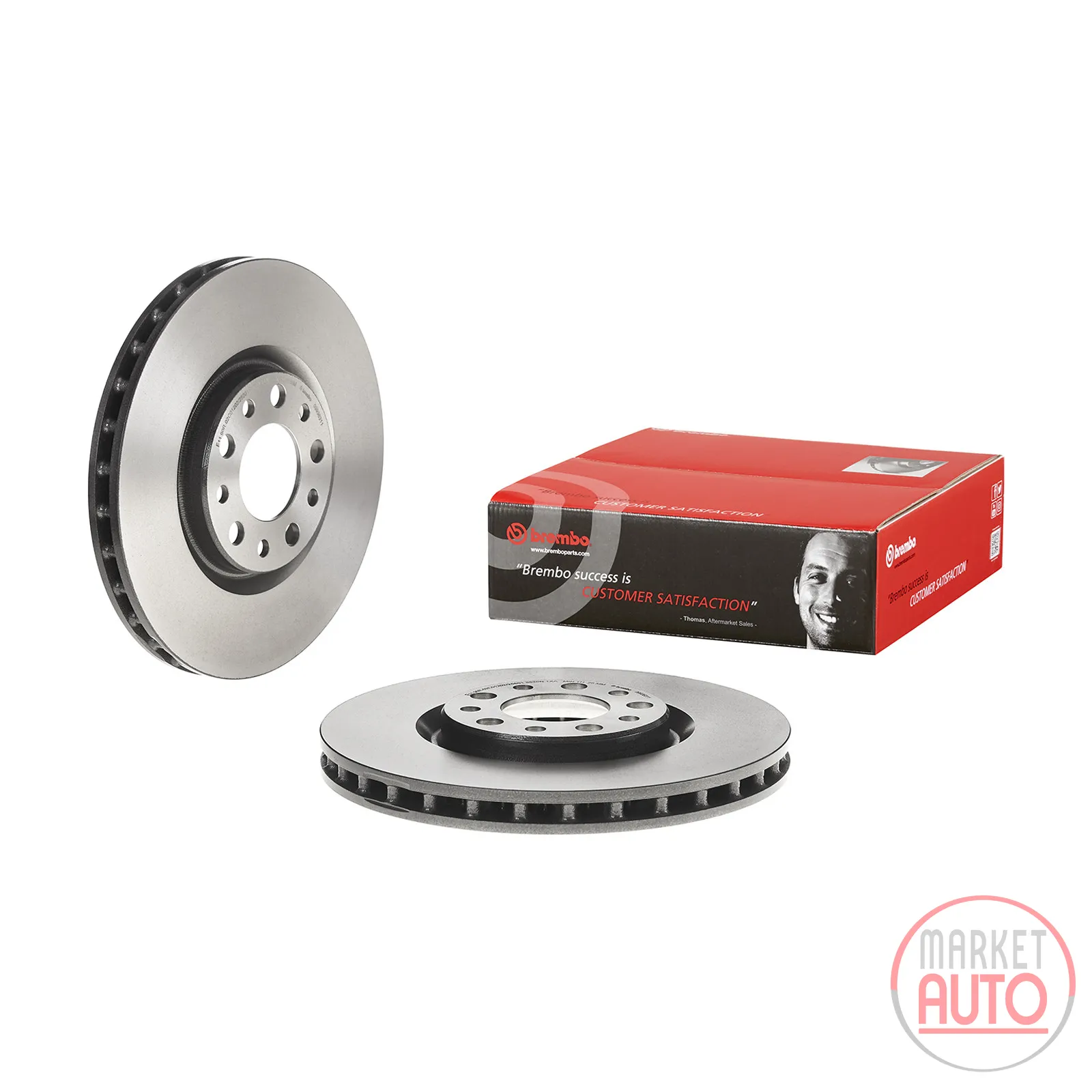Front brake disc coated ventilated 305 Brembo