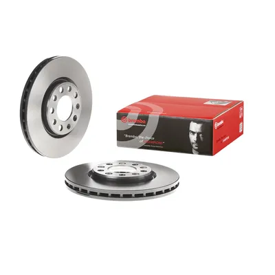 Front brake disc coated 281 mm ventilated Brembo