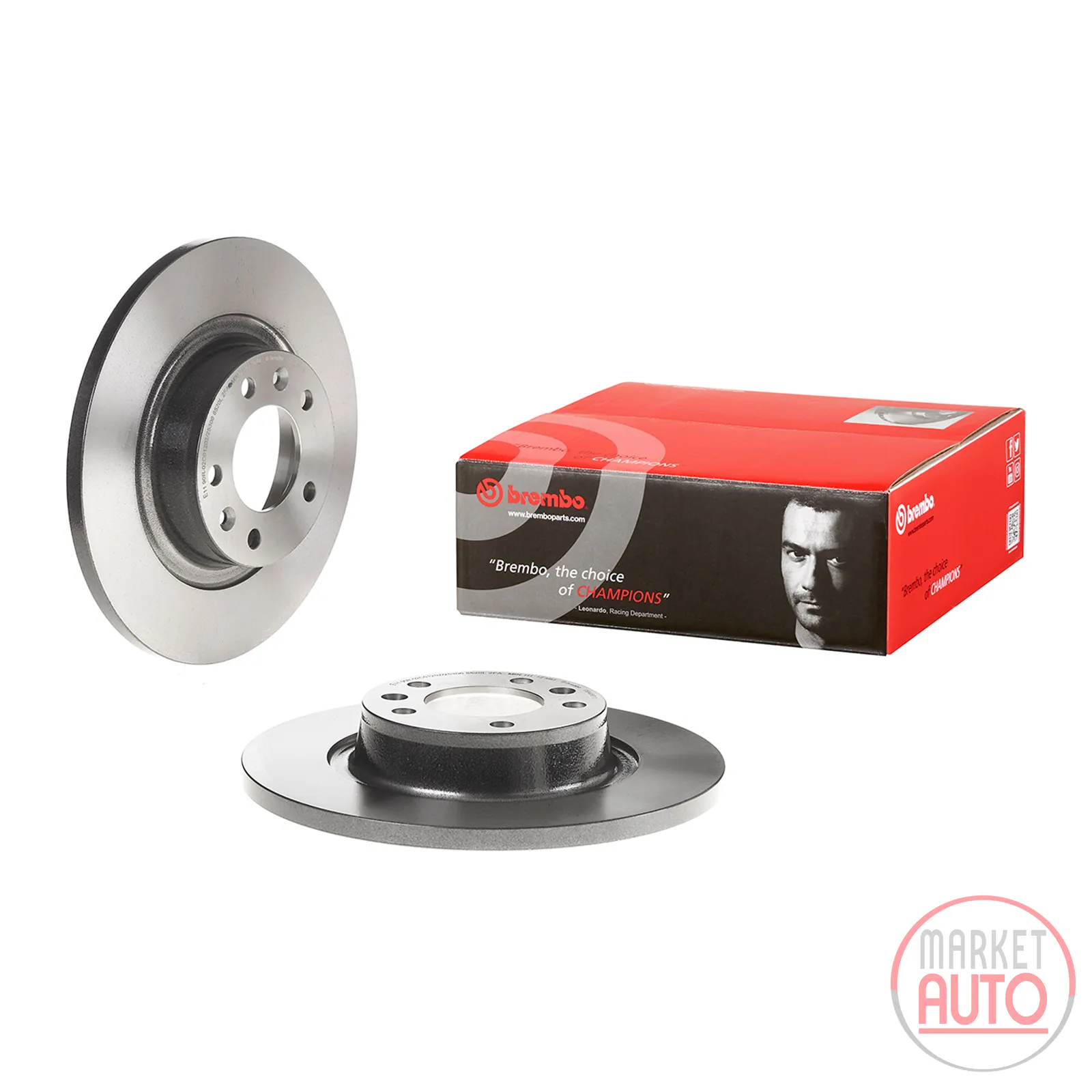 Brake disc rear coated full 290 D=14 mm Brembo